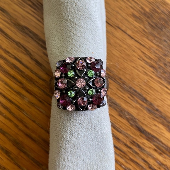 Funky Chunky Bohemian Ring Size 8 - Picture 1 of 4